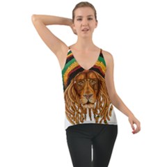 Lion Rastafari Chiffon Cami