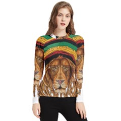 Lion Rastafari Women s Long Sleeve Rash Guard by Jancukart