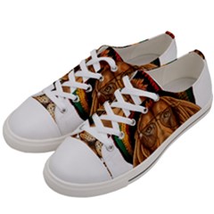 Lion Rastafari Women s Low Top Canvas Sneakers by Jancukart