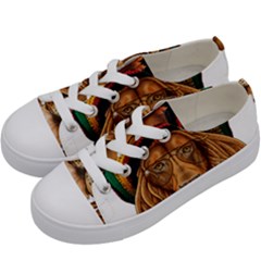 Lion Rastafari Kids  Low Top Canvas Sneakers