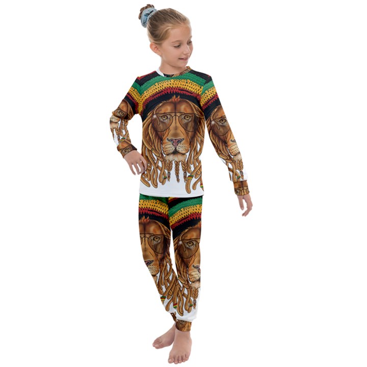 Lion Rastafari Kids  Long Sleeve Set 