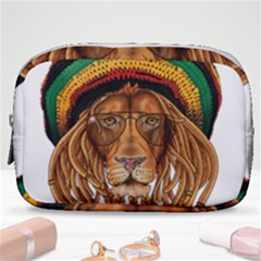 Lion Rastafari Make Up Pouch (small) by Jancukart