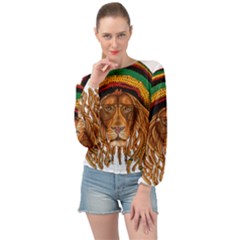 Lion Rastafari Banded Bottom Chiffon Top