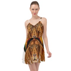 Lion Rastafari Summer Time Chiffon Dress by Jancukart