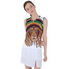 Lion Rastafari Women s Sleeveless Sports Top by Jancukart