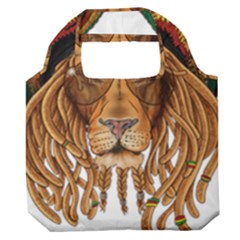 Lion Rastafari Premium Foldable Grocery Recycle Bag by Jancukart