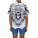 Balinese-art Barong-drawing-bali Kids  Short Sleeve Swimwear View2