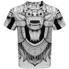 Balinese-art Barong-drawing-bali Men s Cotton Tee by Jancukart