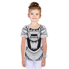 Balinese-art Barong-drawing-bali Kids  One Piece Tee