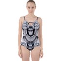 Balinese-art Barong-drawing-bali Cut Out Top Tankini Set View1