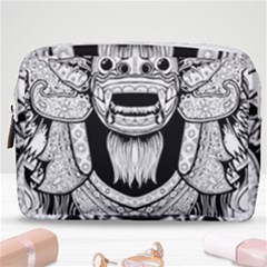 Balinese-art Barong-drawing-bali Make Up Pouch (medium) by Jancukart