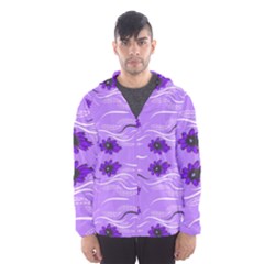 Folk Flowers Print Floral Pattern Ethnic Art Men s Hooded Windbreaker by Eskimos