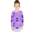 Folk flowers print Floral pattern Ethnic art Kids  Long Sleeve Tee View1