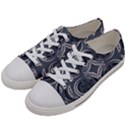 Folk flowers print Floral pattern Ethnic art Men s Low Top Canvas Sneakers View2