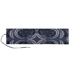 Folk Flowers Print Floral Pattern Ethnic Art Roll Up Canvas Pencil Holder (l) by Eskimos