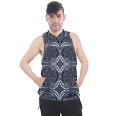 Folk Flowers Print Floral Pattern Ethnic Art Men s Sleeveless Hoodie by Eskimos