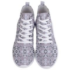 Folk Flowers Print Floral Pattern Ethnic Art Men s Lightweight High Top Sneakers by Eskimos