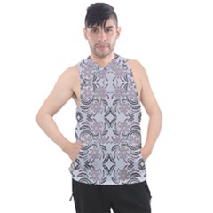 Folk Flowers Print Floral Pattern Ethnic Art Men s Sleeveless Hoodie by Eskimos