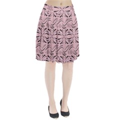 Folk Flowers Print Floral Pattern Ethnic Art Pleated Skirt by Eskimos