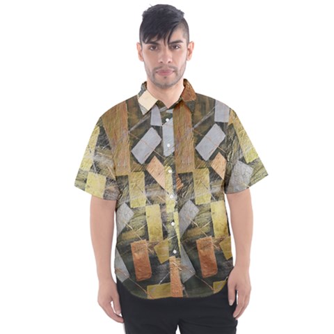 All That Glitters Is Gold  Men s Short Sleeve Shirt by Hayleyboop