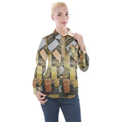 All That Glitters Is Gold  Women s Long Sleeve Pocket Shirt