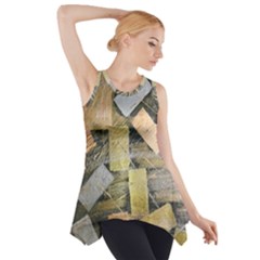 All That Glitters Is Gold  Side Drop Tank Tunic by Hayleyboop