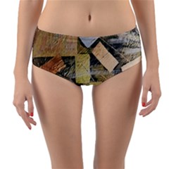 All That Glitters Is Gold  Reversible Mid-waist Bikini Bottoms