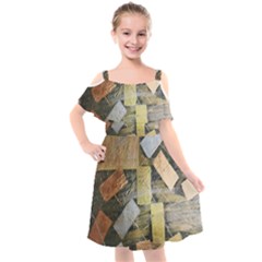 All That Glitters Is Gold  Kids  Cut Out Shoulders Chiffon Dress by Hayleyboop