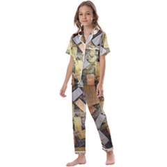 All That Glitters Is Gold  Kids  Satin Short Sleeve Pajamas Set