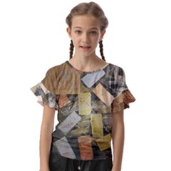 All That Glitters Is Gold  Kids  Cut Out Flutter Sleeves by Hayleyboop