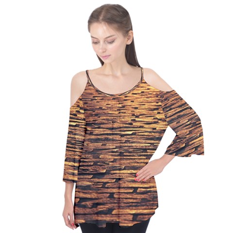 Cobblestones Flutter Sleeve Tee  by artworkshop