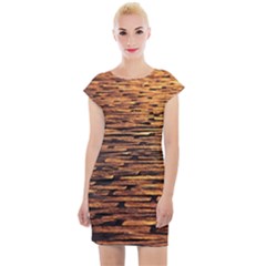 Cobblestones Cap Sleeve Bodycon Dress by artworkshop