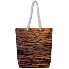 Cobblestones Full Print Rope Handle Tote (small) by artworkshop