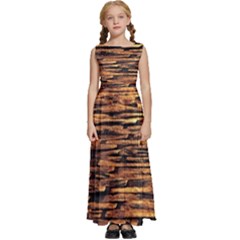 Cobblestones Kids  Satin Sleeveless Maxi Dress