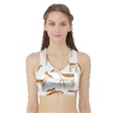 Cute Animal Deer Sports Bra with Border View1