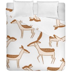 Cute Animal Deer Duvet Cover Double Side (california King Size) by artworkshop