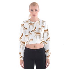 Cute Animal Deer Cropped Sweatshirt by artworkshop