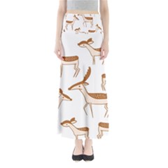 Cute Animal Deer Full Length Maxi Skirt by artworkshop