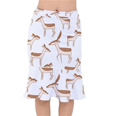 Cute Animal Deer Short Mermaid Skirt by artworkshop