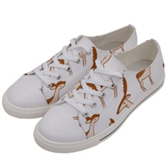 Cute Animal Deer Women s Low Top Canvas Sneakers by artworkshop