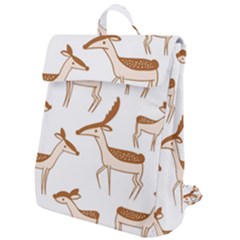 Cute Animal Deer Flap Top Backpack by artworkshop