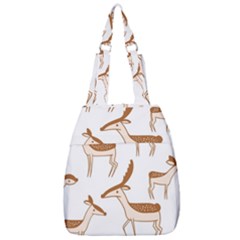 Cute Animal Deer Center Zip Backpack by artworkshop