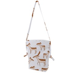 Cute Animal Deer Folding Shoulder Bag by artworkshop