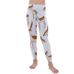 Cute Animal Deer Kids  Lightweight Velour Leggings by artworkshop