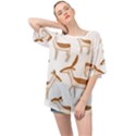 Cute Animal Deer Oversized Chiffon Top View1