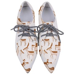 Cute Animal Deer Pointed Oxford Shoes by artworkshop