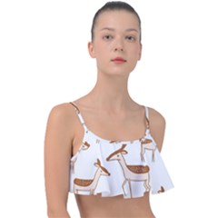 Cute Animal Deer Frill Bikini Top by artworkshop