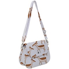 Cute Animal Deer Saddle Handbag by artworkshop