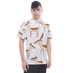 Cute Animal Deer Men s Polo Tee by artworkshop