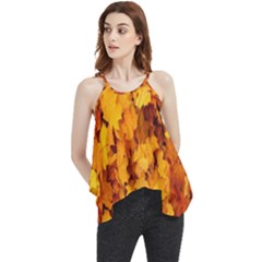 Fall Flowy Camisole Tank Top by artworkshop